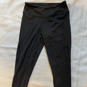 Black leggings with zipper